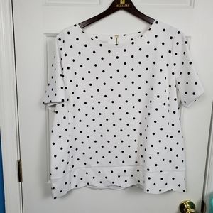 Talbots Size 1X Polka Dot Shirt